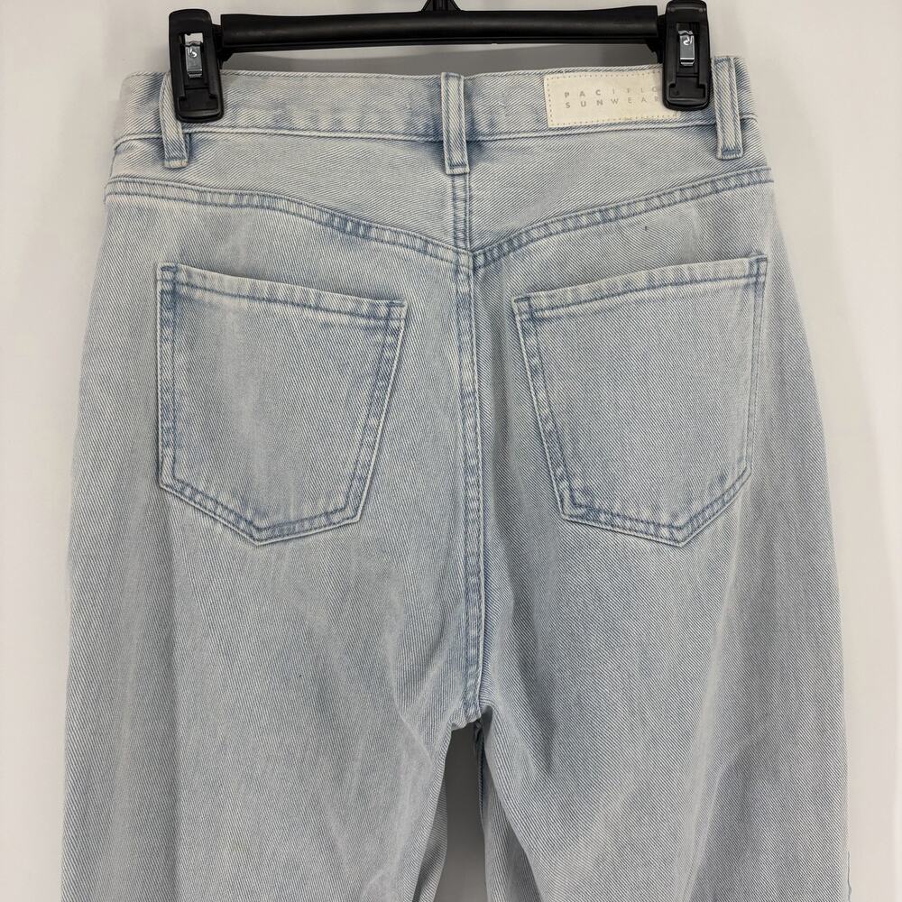 PacSun Women’s Light Blue Pintuck High Waisted Bootcut Jeans Size 27 Flare Retro - Picture 7 of 11